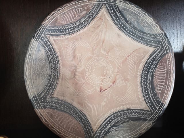 4 Platos Decorativos Kenia Piedra