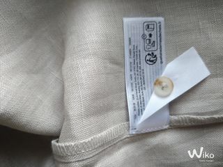 Camicia uomo Primark lino manica corta beige XL