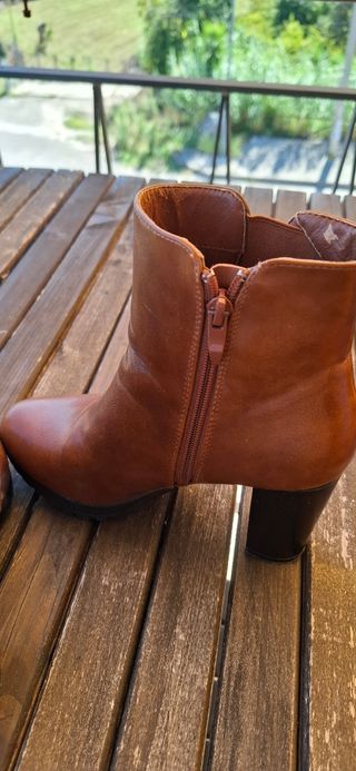 Stivali in pelle cuoio marrone