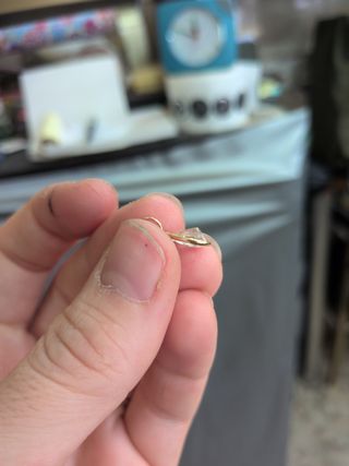 Colgante Circonita Gota Oro