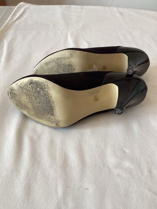 Zapatos de tacón negros Widefit Talla 40/ 41
