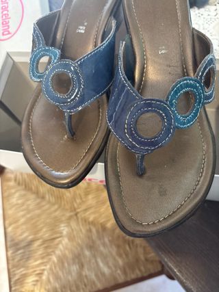Graceland Sandali Donna Blu e Marrone