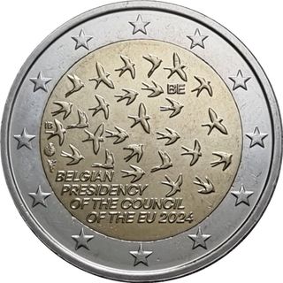 Moneda 2€ Bélgica 2024 Presidencia UE