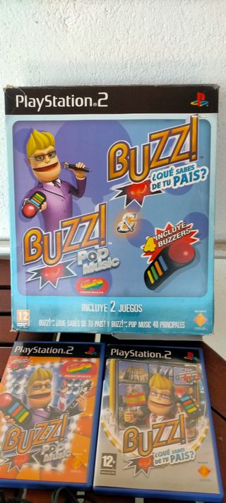 Buzz! PlayStation 2 con 4 Buzzers
