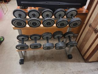 Rastrelliera pesi Technogym 10 manubri