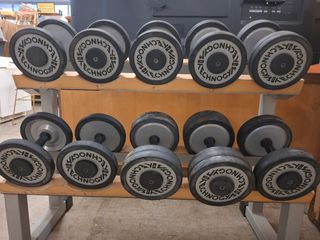 Rastrelliera pesi Technogym 10 manubri