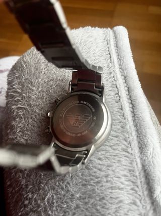 Reloj Emporio Armani Hombre Negro/Plateado