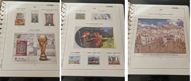 Hojas sellos Filober, montadas, año 2020. Nuevo