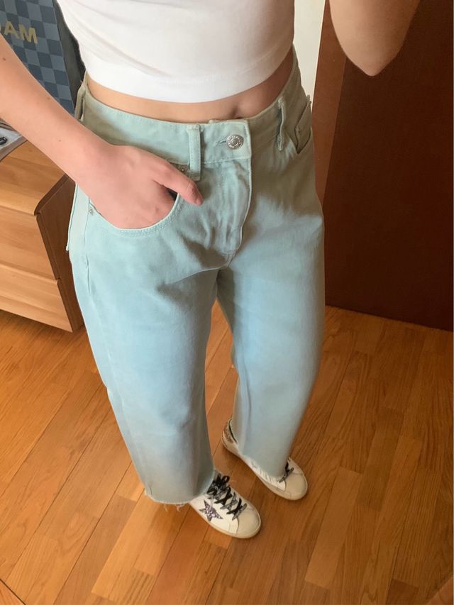 Jeans Pull&Bear color menta