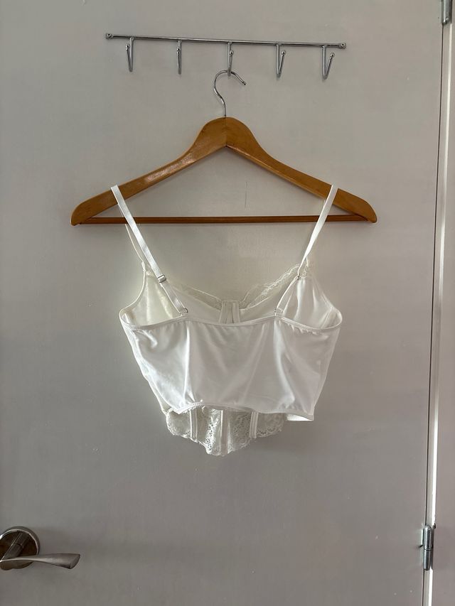 Top Corsé Blanco Encaje