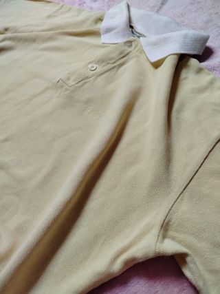 Yellow Polo Shirt White collar – Lacoste Inspired