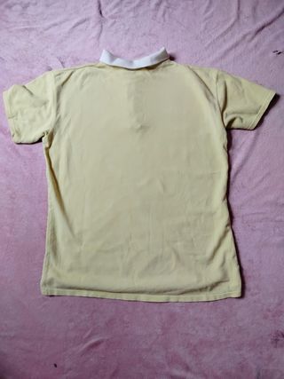 Yellow Polo Shirt White collar – Lacoste Inspired
