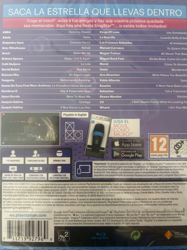 Singstar Celebration PS4