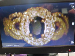 Anillo oro zafiro y brillantes