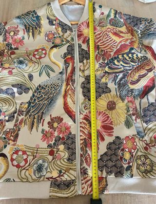 Chaqueta Bomber Bordado Japonés