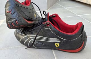 Zapatillas Puma Ferrari Negras Rojas
