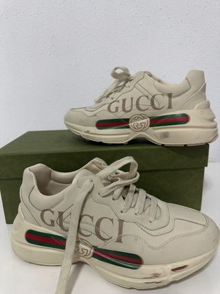 Zapatillas Gucci Beige Mujer ORIGINAL 