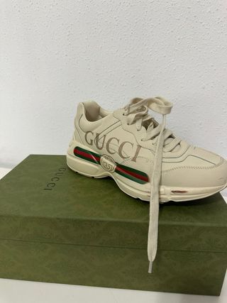Zapatillas Gucci Beige Mujer ORIGINAL 