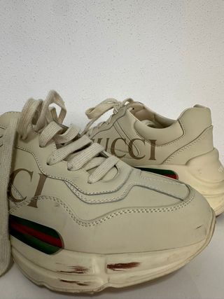 Zapatillas Gucci Beige Mujer ORIGINAL 