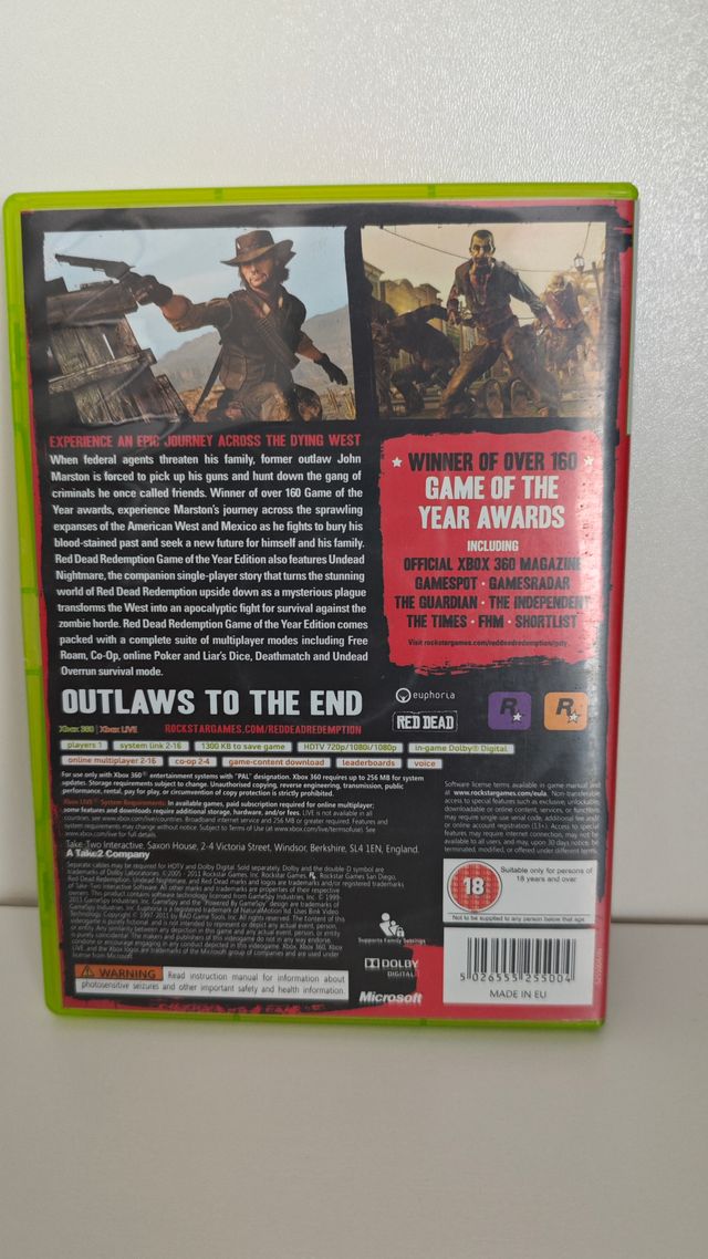 Red Dead Redemption GOTY Edition Xbox 360
