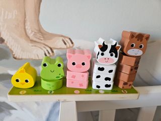 Juguete Montessori Apilamiento y Cálculo Animales
