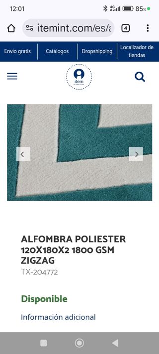 Alfombra Zigzag 120x180 cm