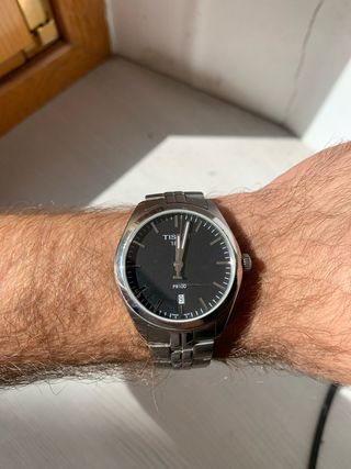 Tissot PR100 Negro/Plateado
