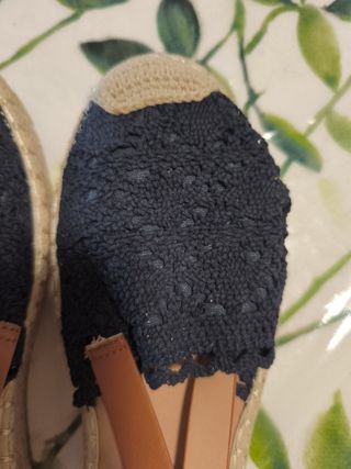 Sandalias Alpargatas Azul Marino y Marrón