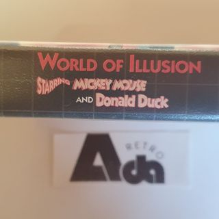ERRORE DI STAMPA SEGA MEGA DRIVE WORLD of ILLUSION