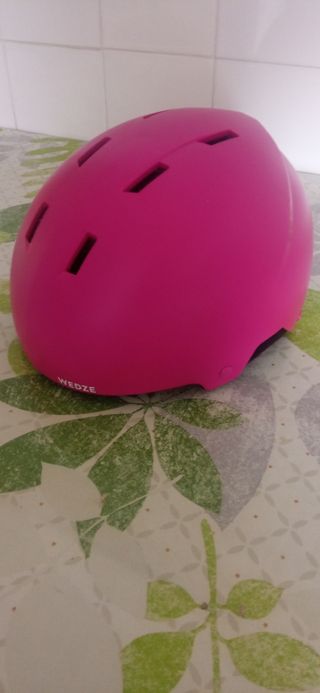 Casco de esquí rosa Wedze para niña
