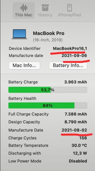 Apple MacBook Pro 16" I9 1TB del 2021 Tope de Gama