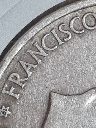 Moneda 100 Pesetas 1966 Estrella 66.PLATA.ERROR