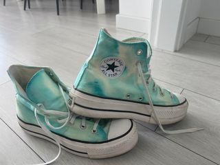 Converse Tie Dye Teal