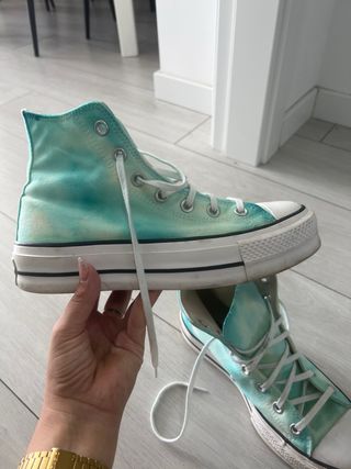 Converse Tie Dye Teal