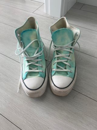 Converse Tie Dye Teal