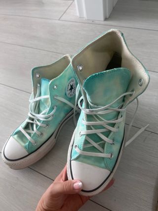 Converse Tie Dye Teal