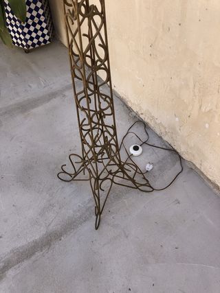 Lámpara de Pie Dorada Vintage Estilo Eiffel