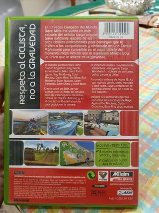 Dave Mirra Freestyle BMX 2 - Xbox Clásica 