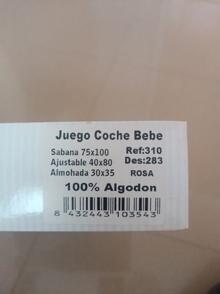Juego sábanas cochecito bebé ositos