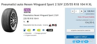 2 Gomme Invernali Nexen M+S
