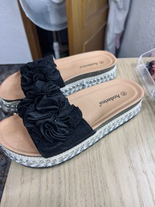 Sandalias Andarina Negras Talla 38