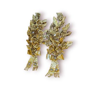 Par Palmito Dourado - Arranjos Florais