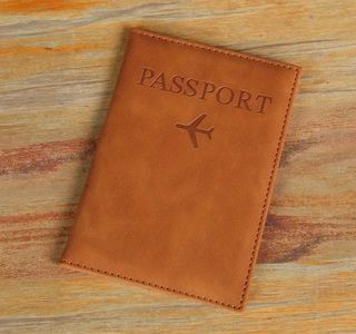 Funda Protectora Pasaporte Marrón