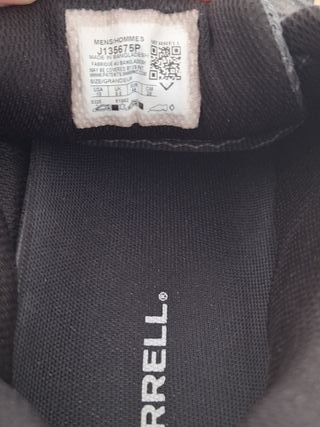 Zapatillas Trekking Merrell Hombre Gris/Rojo