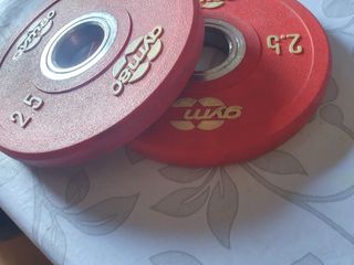 Discos Bumper Gimnasio 25 kg(pareja )