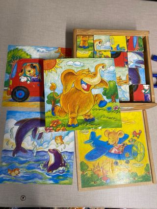 Rompecabezas Madera Vintage Infantil