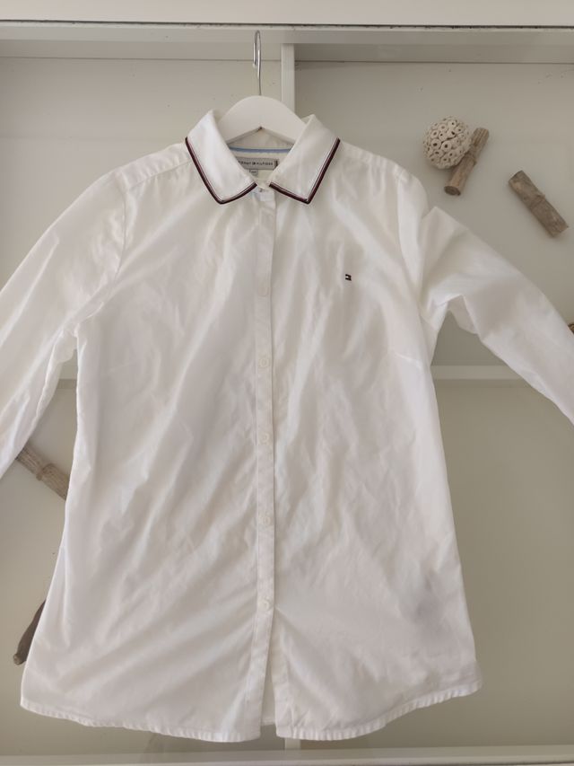 Camisa Tommy Hilfiger Niña Blanca Talla 164