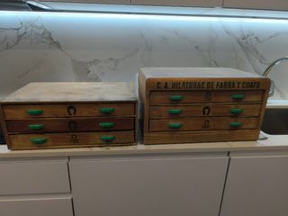 Cajonera madera Fabra Coats original.