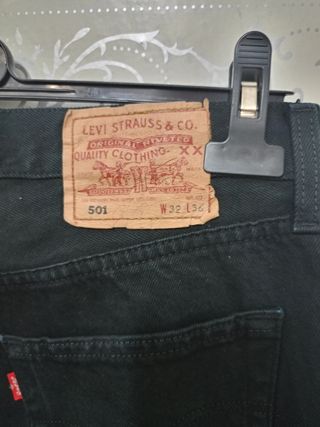 Pantalón Levi's 501 Negro Talla 32x36