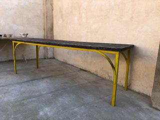 Mesa Taller Industrial Madera y Metal